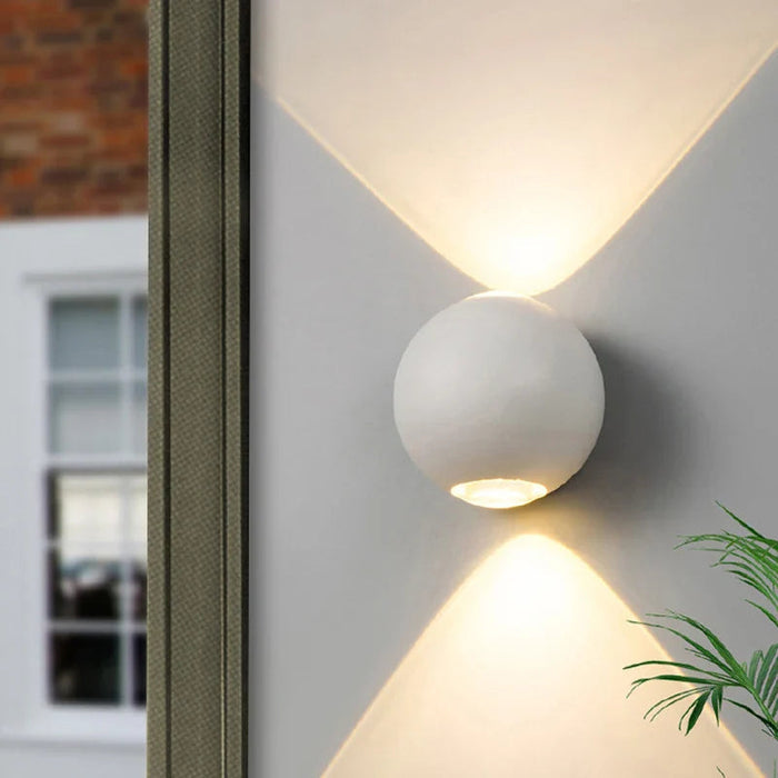 Sferyczny Kinkiet Aluminiowy z Chipem LED – Nowoczesny Kinkiet Ścienny do Salonu i Biura 0