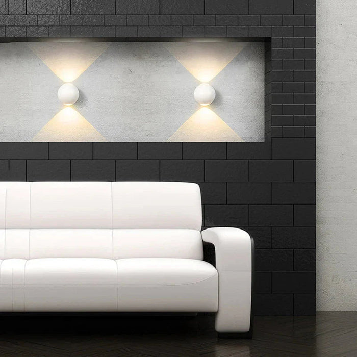 Sferyczny Kinkiet Aluminiowy z Chipem LED – Nowoczesny Kinkiet Ścienny do Salonu i Biura 4