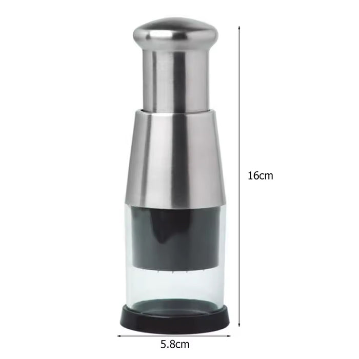 Stainless Steel Manual Kitchen Chopper (for garlic, ginger, herbs, nuts)