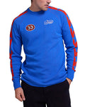 Super Nova Moto Knit - French Blue, view 1|Model