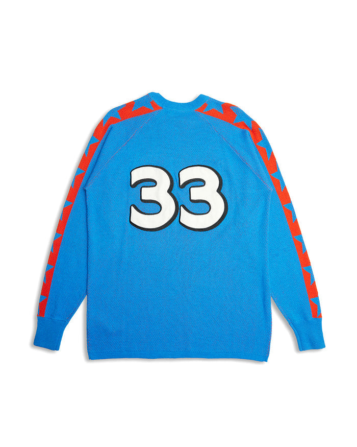 Super Nova Moto Knit - French Blue, view 6|Flatlay