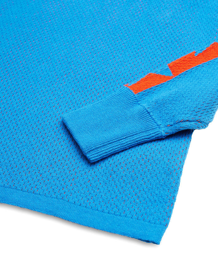 Super Nova Moto Knit - French Blue, view 8|Flatlay