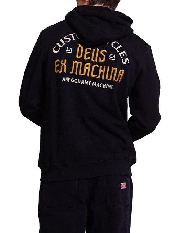 Supporter Zip Hoodie - Black, view 1|Model