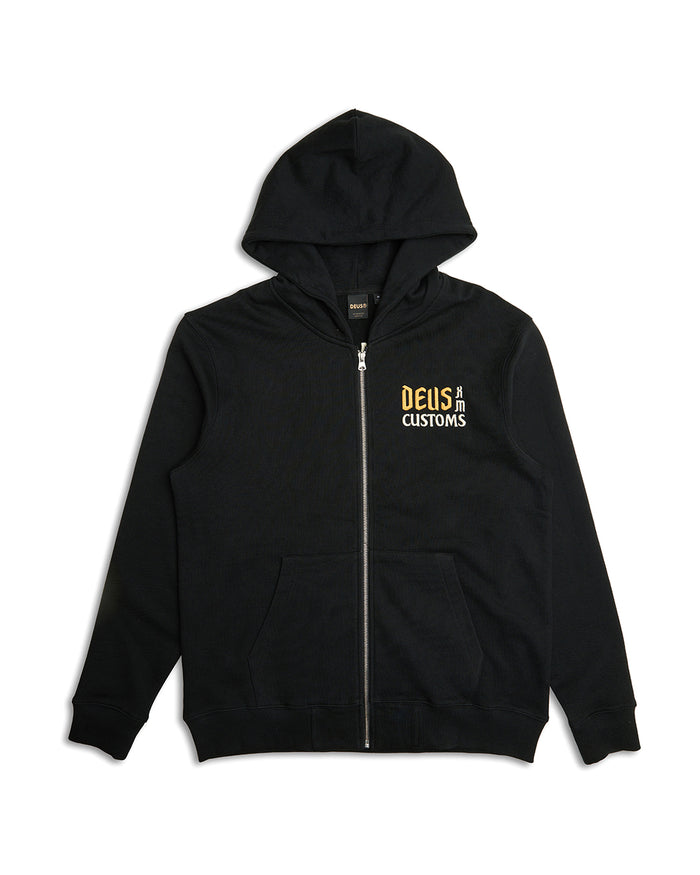 Supporter Zip Hoodie - Black, view 4|Flatlay