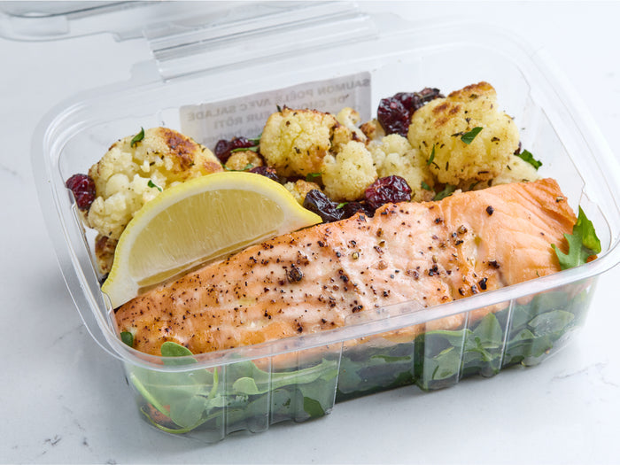 The Seared Salmon with Roasted Cauliflower Salad