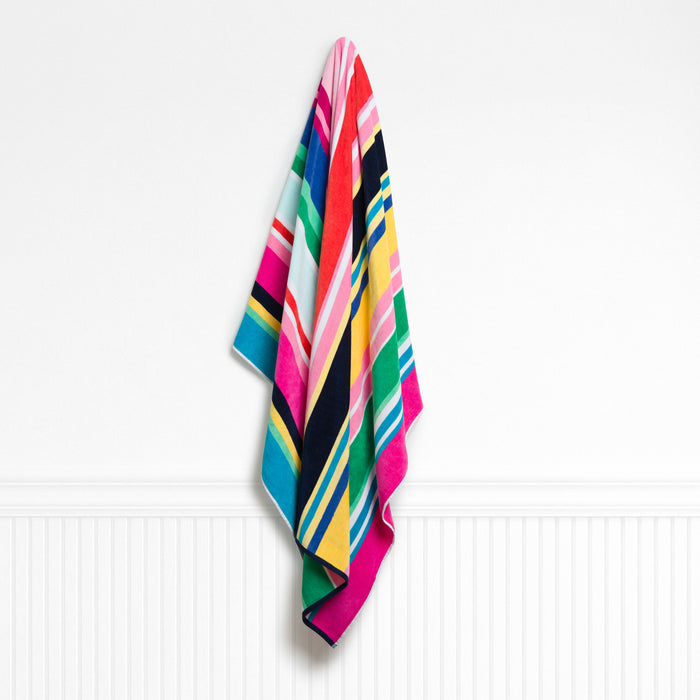 Tropical Rio Stripe Multi XL Beach Towel