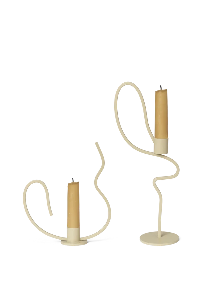 Valse Candle Holder - Low & Tall - Gift Set - Cashmere