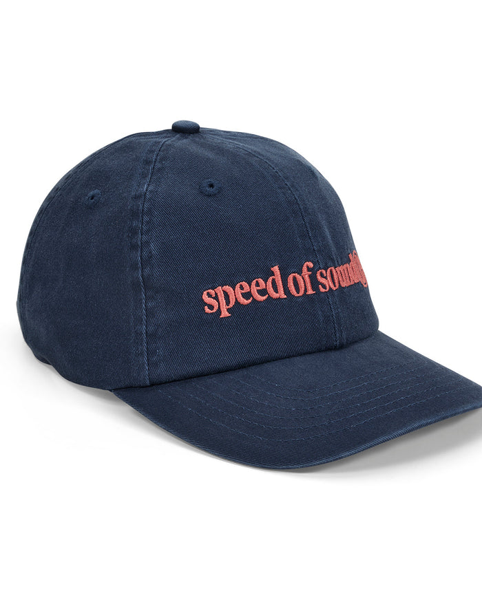 Velocity Dad Cap - Dark Denim, view 1|Model