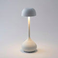 Lampa stołowa bezprzewodowa LED z regulacją jasności w nowoczesnym designie grzybka, wykonana z 0