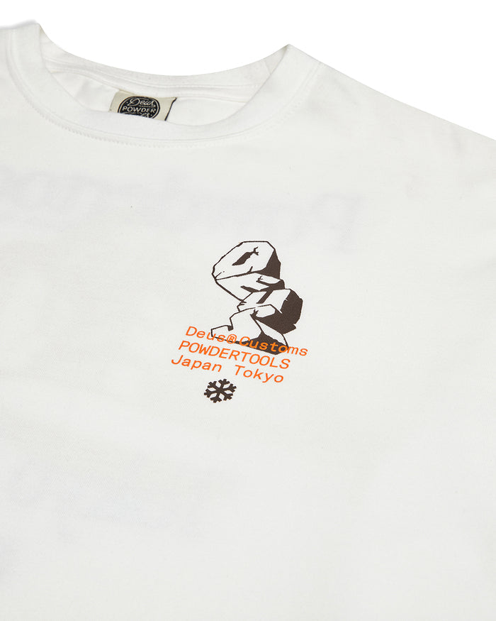 Yama Long Sleeve Tee - White, view 8