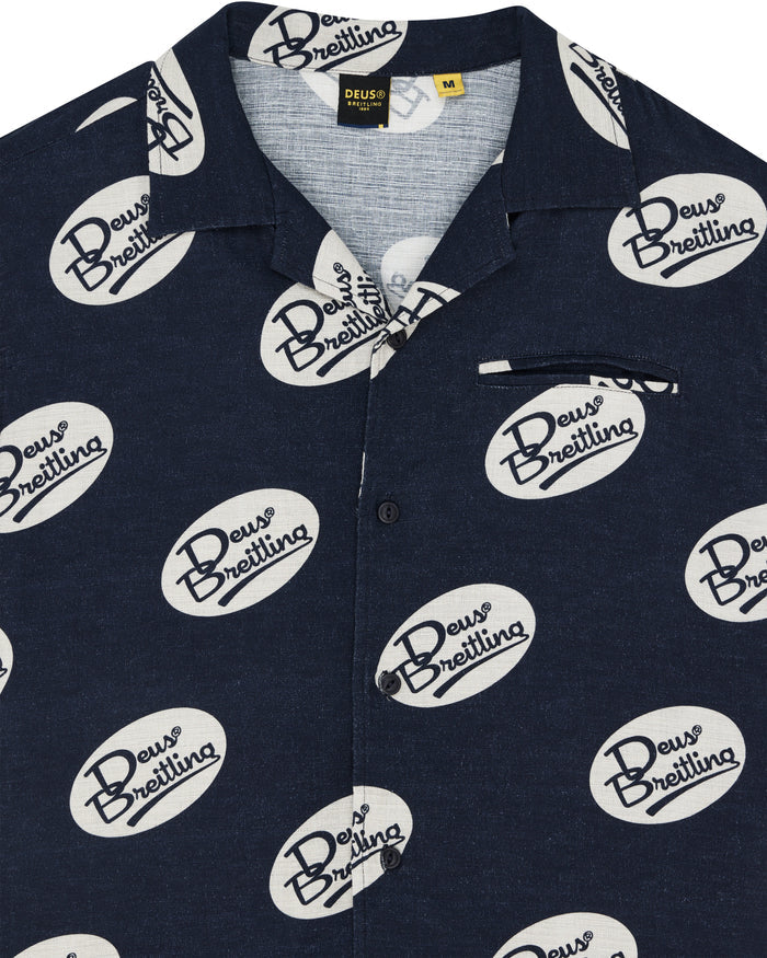 Yardage Short Sleeve Shirt - Navy, view 3