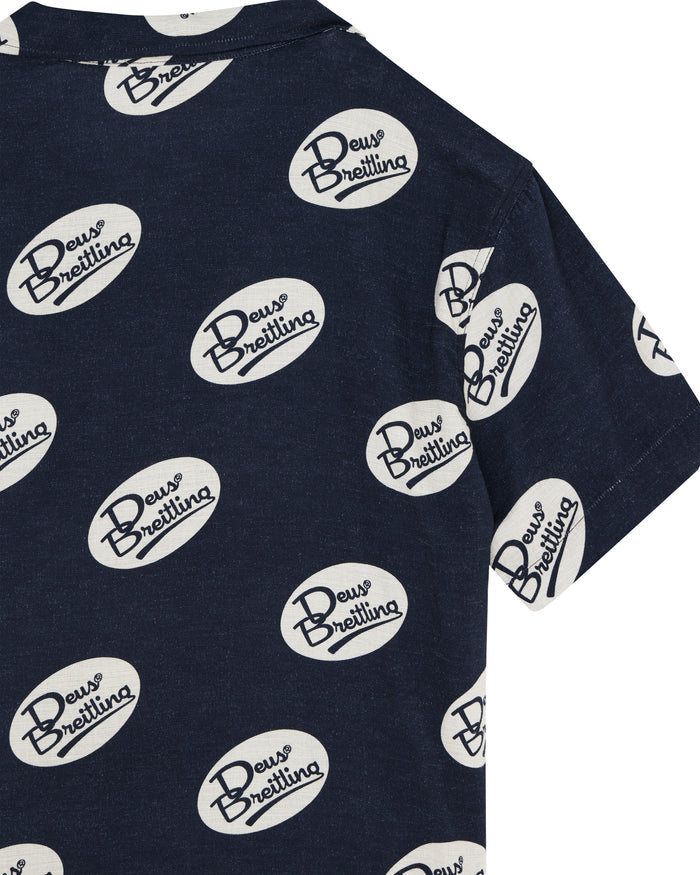 Yardage Short Sleeve Shirt - Navy, view 4